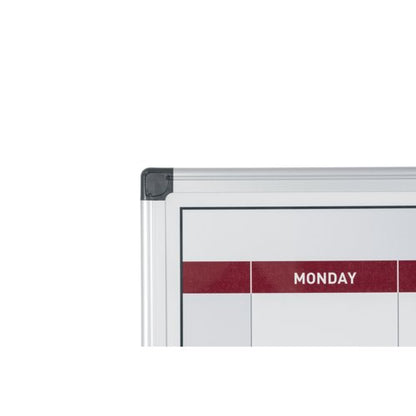Bi-Office Magnetic Week Planner 900x600mm GA0333170