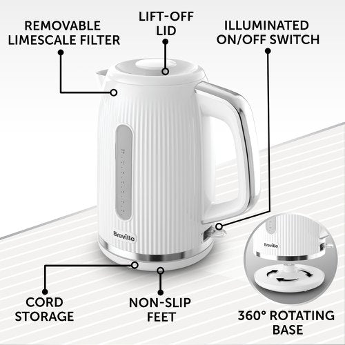 Breville VKT257 Bold Kettle White/Chrome 2195739