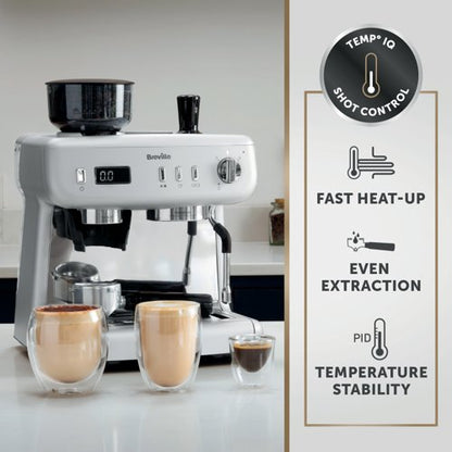 Breville Barista Max+ Bean To Cup Coffee Machine Silver VCF153