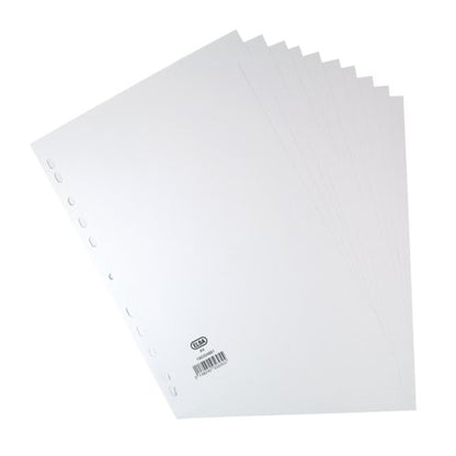 Elba 10-Part Divider 160Gsm Manilla Multipunched A4 White 100204881