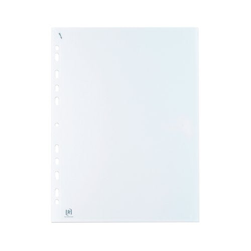 Oxford Quick in Punched Pockets A4 Clear (Pack of 100) 400012939