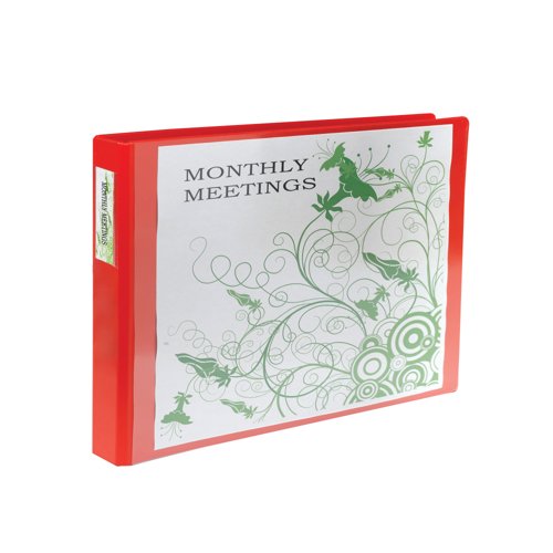 Elba Vision 30Mm 4D-Ring Binder Oblong A3 Red 100080866