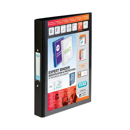 Elba Vision 25Mm 2 O-Ring Presentation Binder A4 Black 100080891