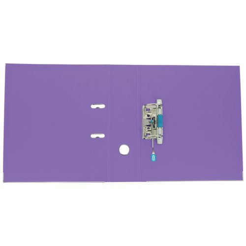 Elba 70Mm Lever Arch File Plastic A4 Purple 100202167