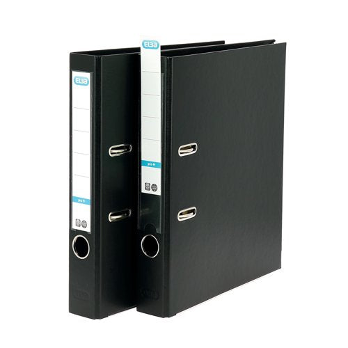 Elba 50Mm Lever Arch File Plastic A4 Black 100202102