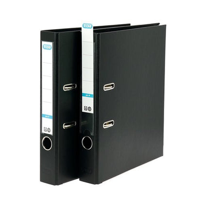 Elba 50Mm Lever Arch File Plastic A4 Black 100202102
