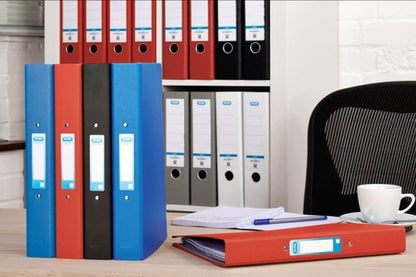 Elba 25mm Ring Binder Paper Over Board A4 Blue (10 Pack) 400033496