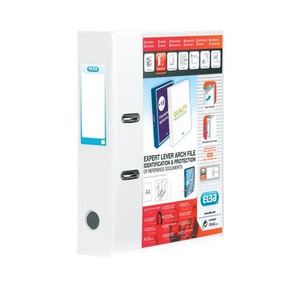 Elba Vision 70Mm Lever Arch File A4 White 100080894