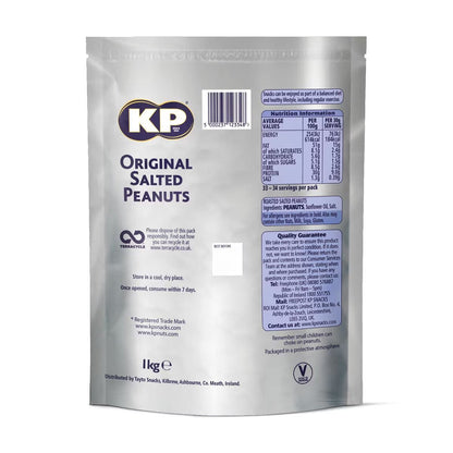 KP Salted Peanuts | Resealable Bag 1 x 1kg