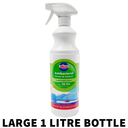 Nilco Antibacterial Cleaner & Sanitiser Multi-Surface Spray - 1L