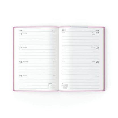 Collins Week To View Diary Peace Love Heart Design A5 E-PLU153.FP-25