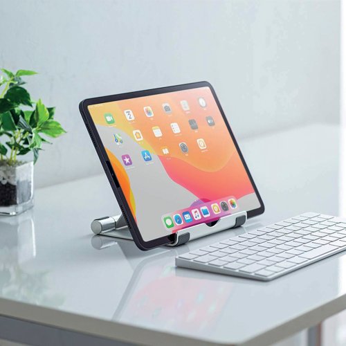 Contour Ergonomics Rotating 360 Degree Rotating Tablet/Phone Stand 4- 13 Inches Silver CE10141