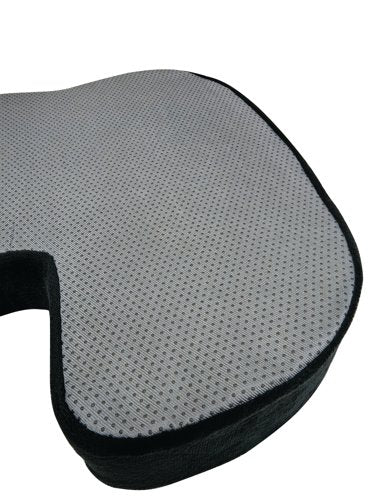 Contour Ergonomics Memory Foam Seat Cushion with Cooling Gel Black CE50026