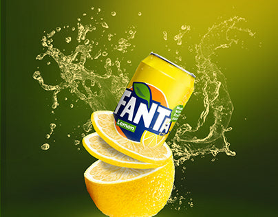 Fanta Lemon Soft Drink 330ml Can (Pack of 24)