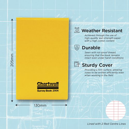 Exacompta Chartwell Plain Weather Resistant Field Book 130x205mm 2006