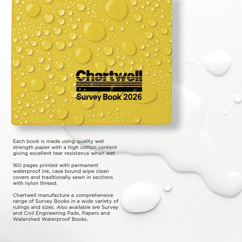Exacompta Chartwell Lined Weather Resistant Field Book 130x205mm 2026