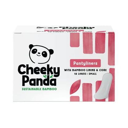 Cheeky Panda Pantyliners Small with Bamboo Lining and Core 18 Liners per Pack (Pack of 6) SPADS240mm