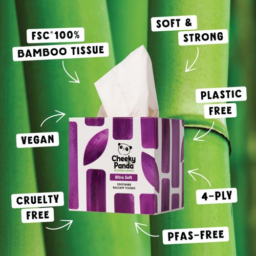 Cheeky Panda Soothing Balsam 4-Ply Tissues (Pack of 12) BALSCUBT4PX12
