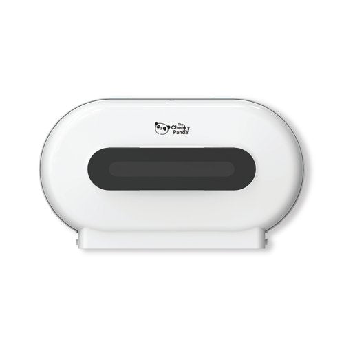 Cheeky Panda Pro Twin Micro Core Maxi Jumbo Dispenser White NJ-FQ-006A
