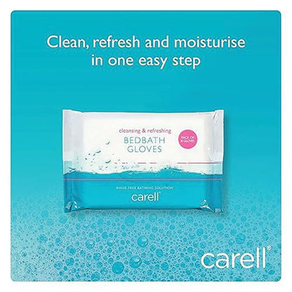 Clinell Carell Bed Bath Gloves (Pack of 8) CBBGL8
