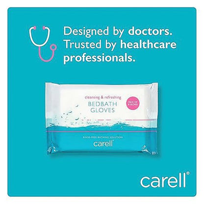 Clinell Carell Bed Bath Gloves (Pack of 8) CBBGL8