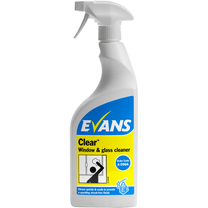 Evans Vanodine Clear Window & Glass Cleaner 750ml - NWT FM SOLUTIONS