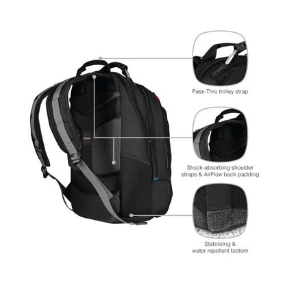 Wenger Carbon 17 Inch Laptop Backpack Black 600637