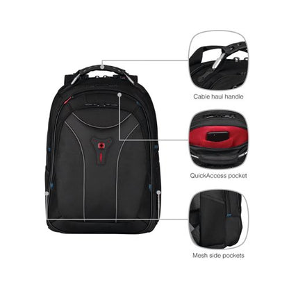 Wenger Carbon 17 Inch Laptop Backpack Black 600637
