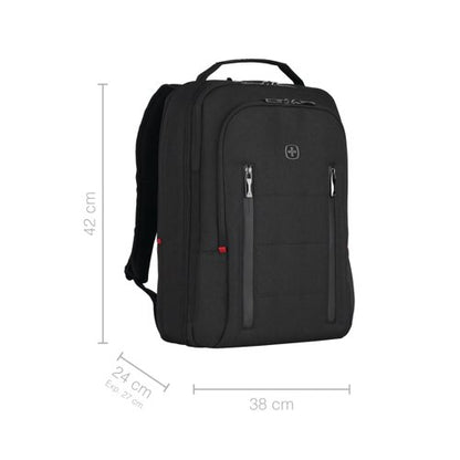 Wenger City Traveller Carry-On 16 Inch Backpack with Tablet Pocket Black 606490