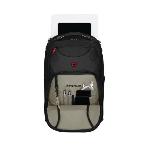 Wenger Cosmic 17 Inch Laptop Backpack with Tablet Pocket Black 653187