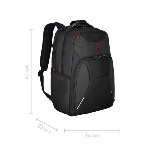 Wenger Cosmic 17 Inch Laptop Backpack with Tablet Pocket Black 653187