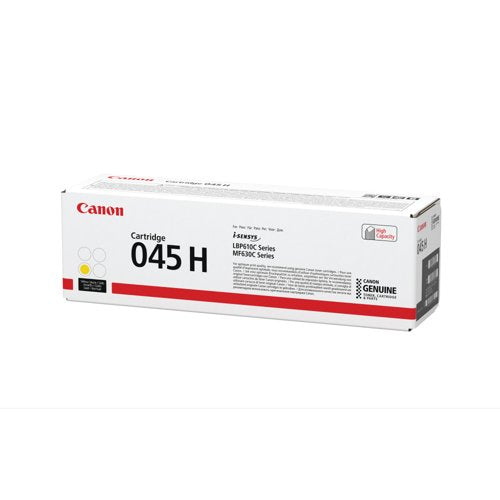 Canon 045H Toner Cartridge High Yield Yellow 1243C002