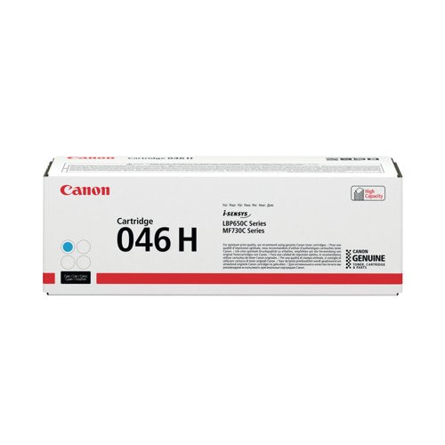 Canon 046H Toner Cartridge High Yield Cyan 1253C002