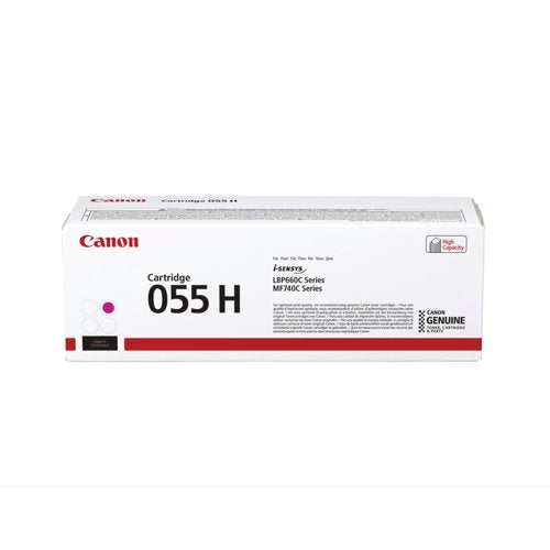 Canon 055H Toner Cartridge High Yield Magenta 3018C002
