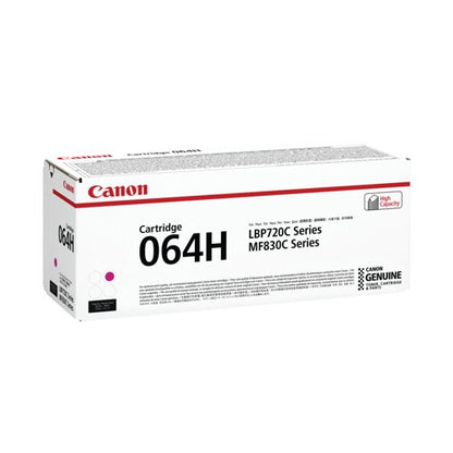 Canon 064H Toner Cartridge High Yield Magenta 4934C001