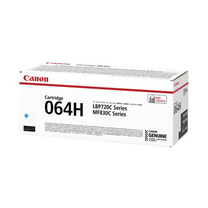 Canon 064H Toner Cartridge High Yield Cyan 4936C001