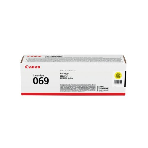 Canon 069Y Toner Cartridge Yellow 5091C002
