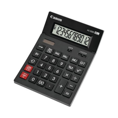 Canon AS-2200 12 Digit Desktop Calculator Black 4584B001