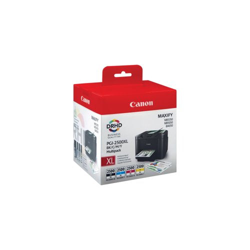 Canon PGI-2500XL Ink Cartridges High Yield CMYK Multipack 9254B010