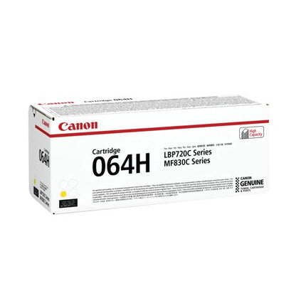 Canon 064H Toner Cartridge High Yield Yellow 4932C001