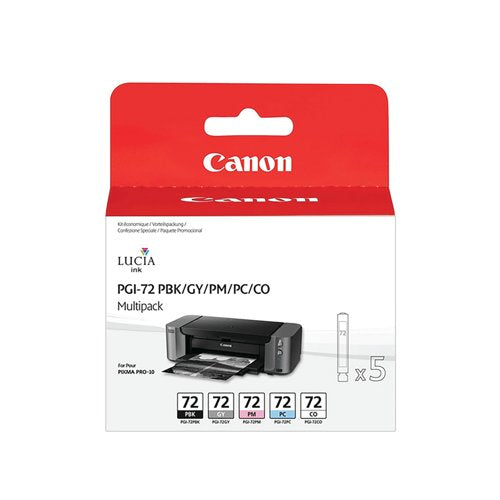 Canon PGI-72 Ink Cartridges PBK/GY/PM/PC/CO Multipack 6403B007