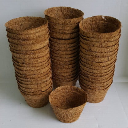 Coir Products 5cm Small Seedling Coir pots 200ml - 16 pack