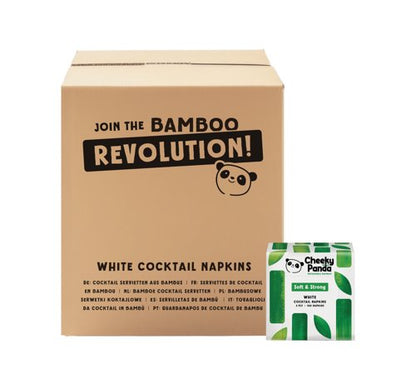 Cheeky Panda Cocktail Napkin x100 Napkins Plastic Free (Pack of 30) PFCNAPKX30