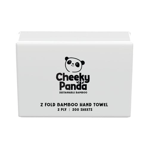 Cheeky Panda Z-Fold 2-Ply Bamboo Hand Towel 200 Towels per Pack (Pack of 15) ZHANDTW15