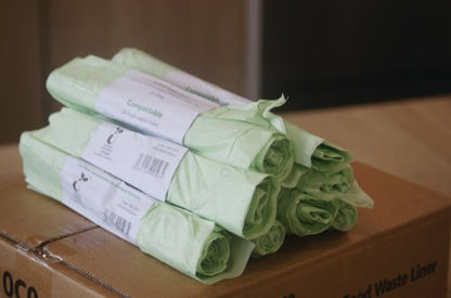 Compostable Food Waste Liners 10L 26x40 Rolls (Pack of 1040) CW010C0
