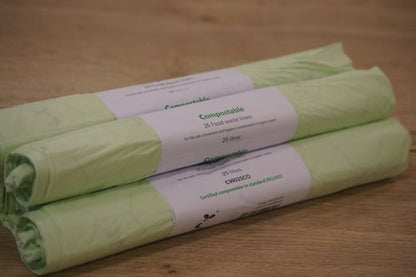 Compostable Food Waste Liners 25L 26x20 Rolls (Pack of 520) CW025C0