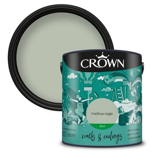 Crown Walls & Ceilings Silk 2.5L - Mellow Sage