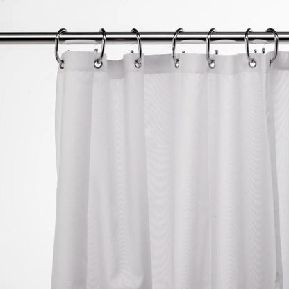 Croydex Shower Curt Textile Wht Af159022, Polyester, White, 1800 X 1800mm