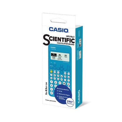 Casio FX-83GTCW Plus Scientific Calculator Blue FX-83GTCW-BU-WUT