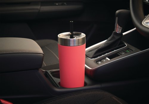 Contigo Luxe Stainless Steel Insulated Travel Tumbler/Straw 24oz Coral 2212920